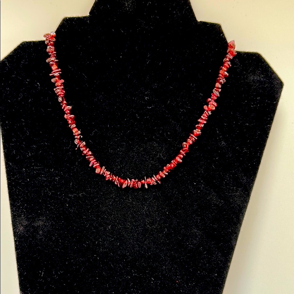 Garnet Real Stones Necklace